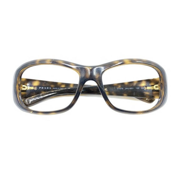 Prada SPR 2AU-6S1 Tortoise Brown Sunglasses Frames 57-16 135 Italy Designer - Picture 12 of 12